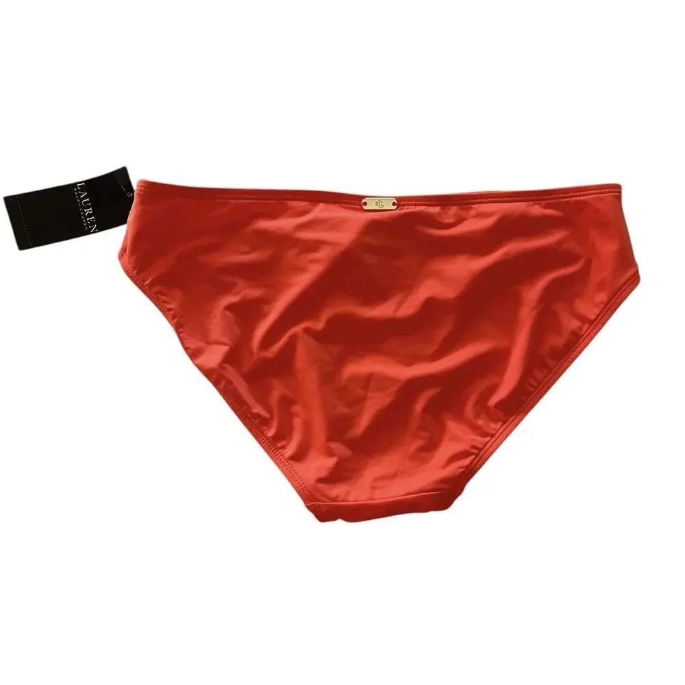 Lauren Ralph Lauren Beach Club Solid Hipster Bottoms Size 8 $55 - Picture 2 of 5